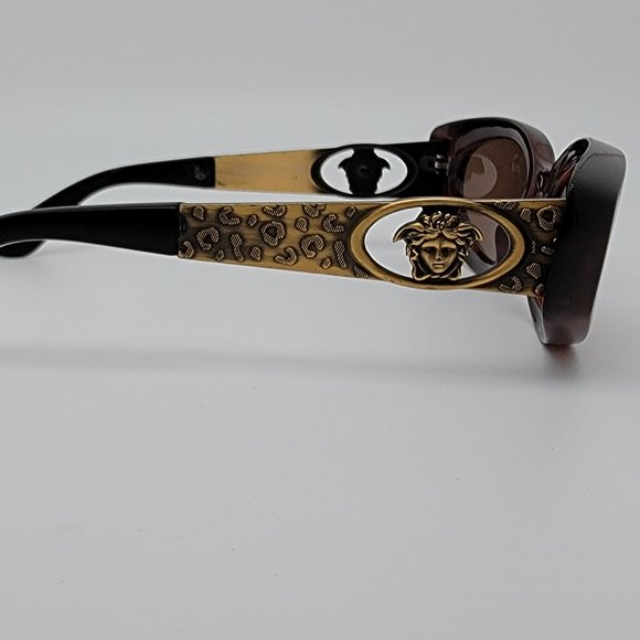 Versace Mod. 494/A Col. 900 Tortoise Gold Medusa Frame Brown Lens Sunglasses main image 4